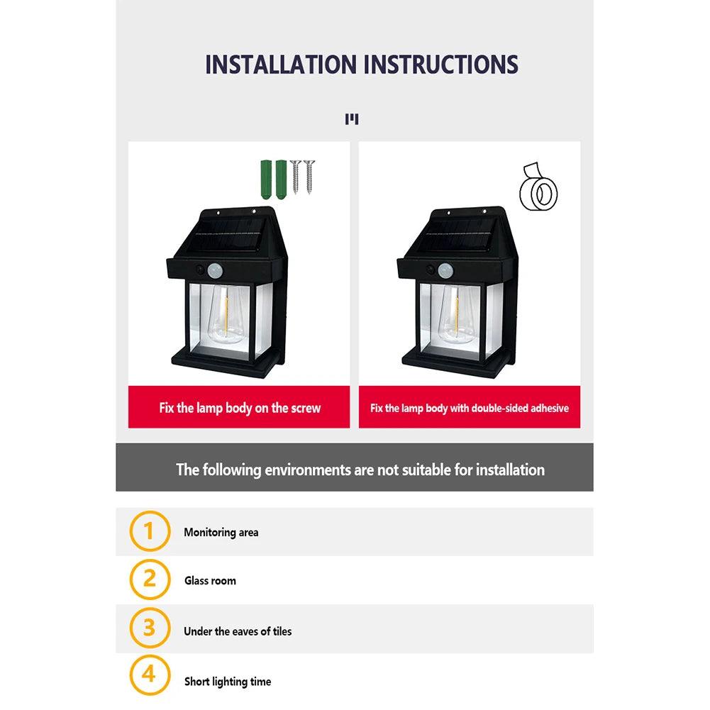 SolarLamp - Luz Noturna com Painel Solar - Éter Center